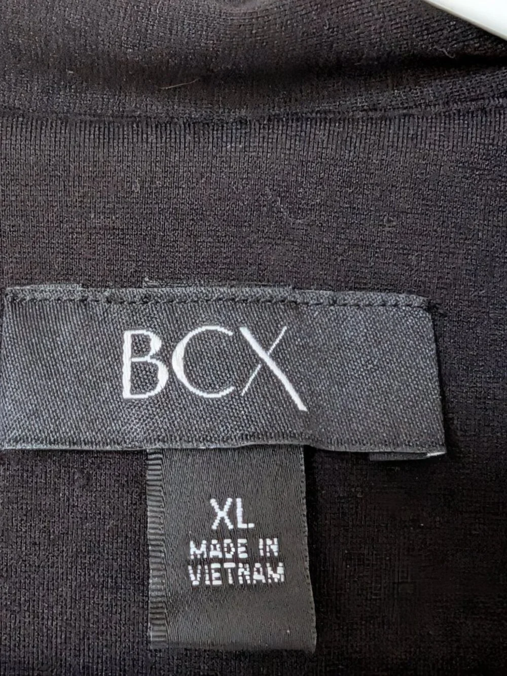 BCX Black 3/4-Sleeve Open-Front Blazer | Size X-Large - Picture 3 of 4